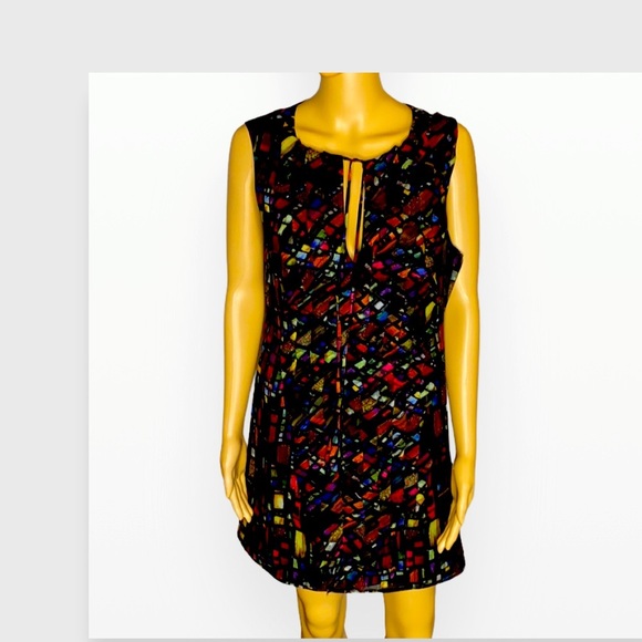 Ted Baker London Sleeveless Multicolor Dress 8 - Picture 4 of 15